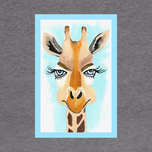 THE Flirt Giraffe Painting by SartorisArt1